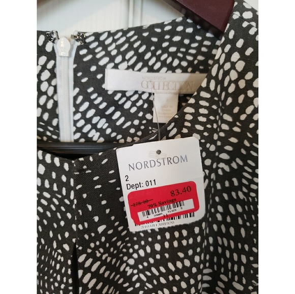 Nordstrom Collection Green Shift Dress 2 - Picture 4 of 6